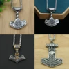 Nordic Viking Mjolnir Thor Hammer Pendant for Men Tarnish-Resistant  316L Stainless Steel Jewelry 4