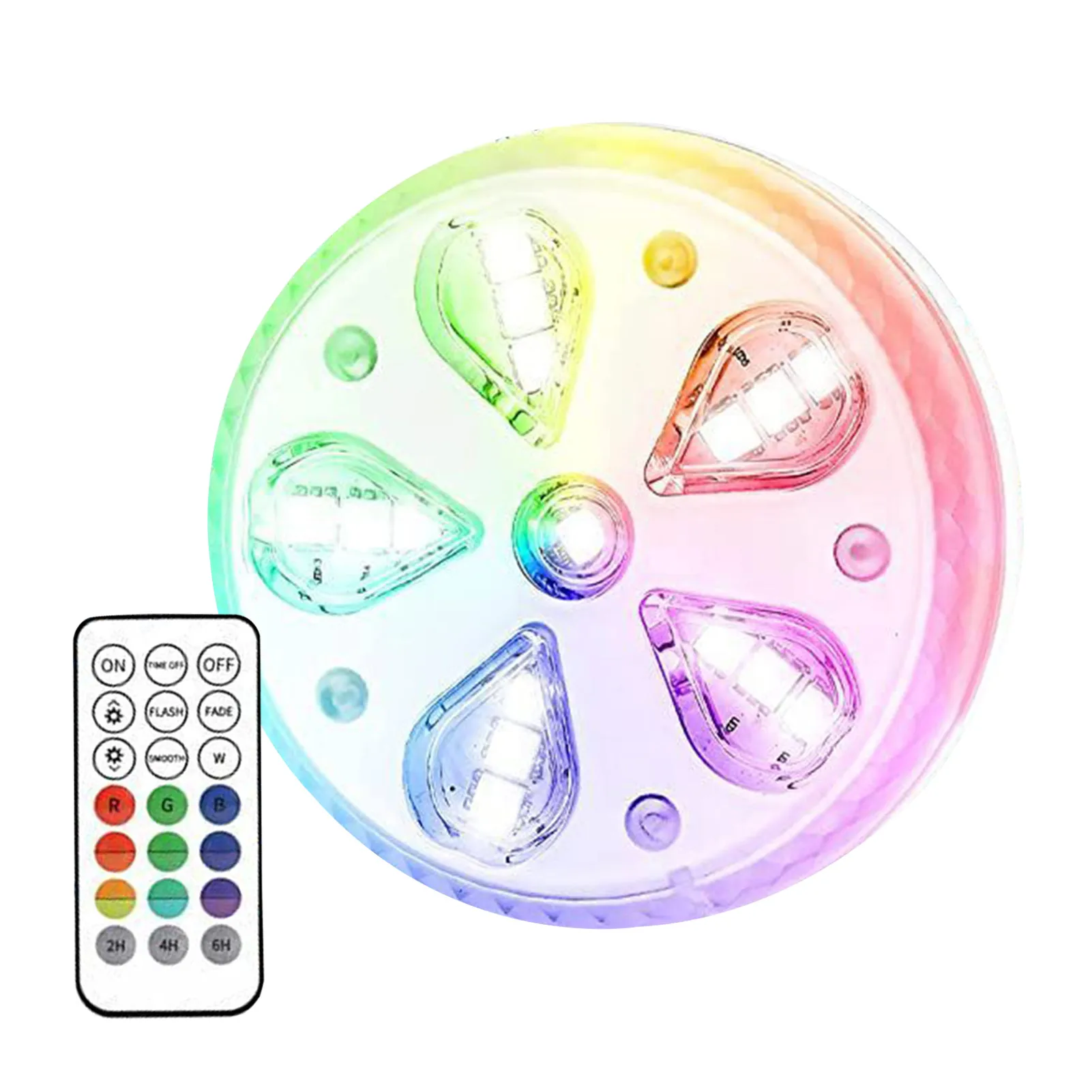 Submersible LED Pool Light With Remote Control IP68 Waterproof Multi Color Changing Night Lamp Outdoor Garden Party Decoration underwater lights for fountains Underwater Lights