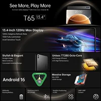 Teclast T65 Android 16 Tablette 13,4 Pouces 1920x1200 120Hz T7280 8 Cœurs Max 20 go de RAM (8 go + Extension 12 go) 128 go ROM 4G LTE 8000mAh 13MP+5MP 2