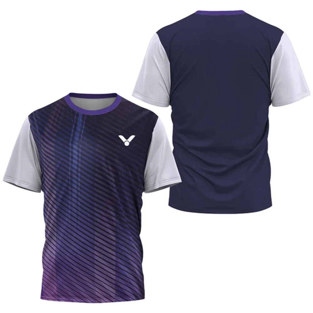 Badminton Tennis T-shirt For Men Basketball Soccer Table Tennis Uniform Quick Drying Gym Sport Fitness Running Short Sleeve sport t shirt