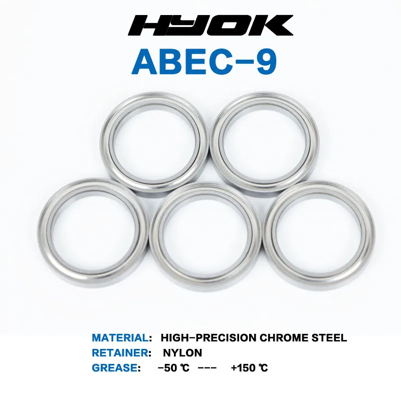 Premium Set of ABEC-9 Thin-Walled Bearings (2-Pack or 10-Pack)