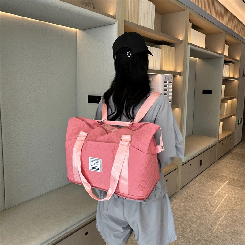 Oxford Gym Bag Travel Bag Duffel Backpack Women Large-capacity Handbags Multifunctional Fitness Sport Yoga Bag Nylon Sport Bag
