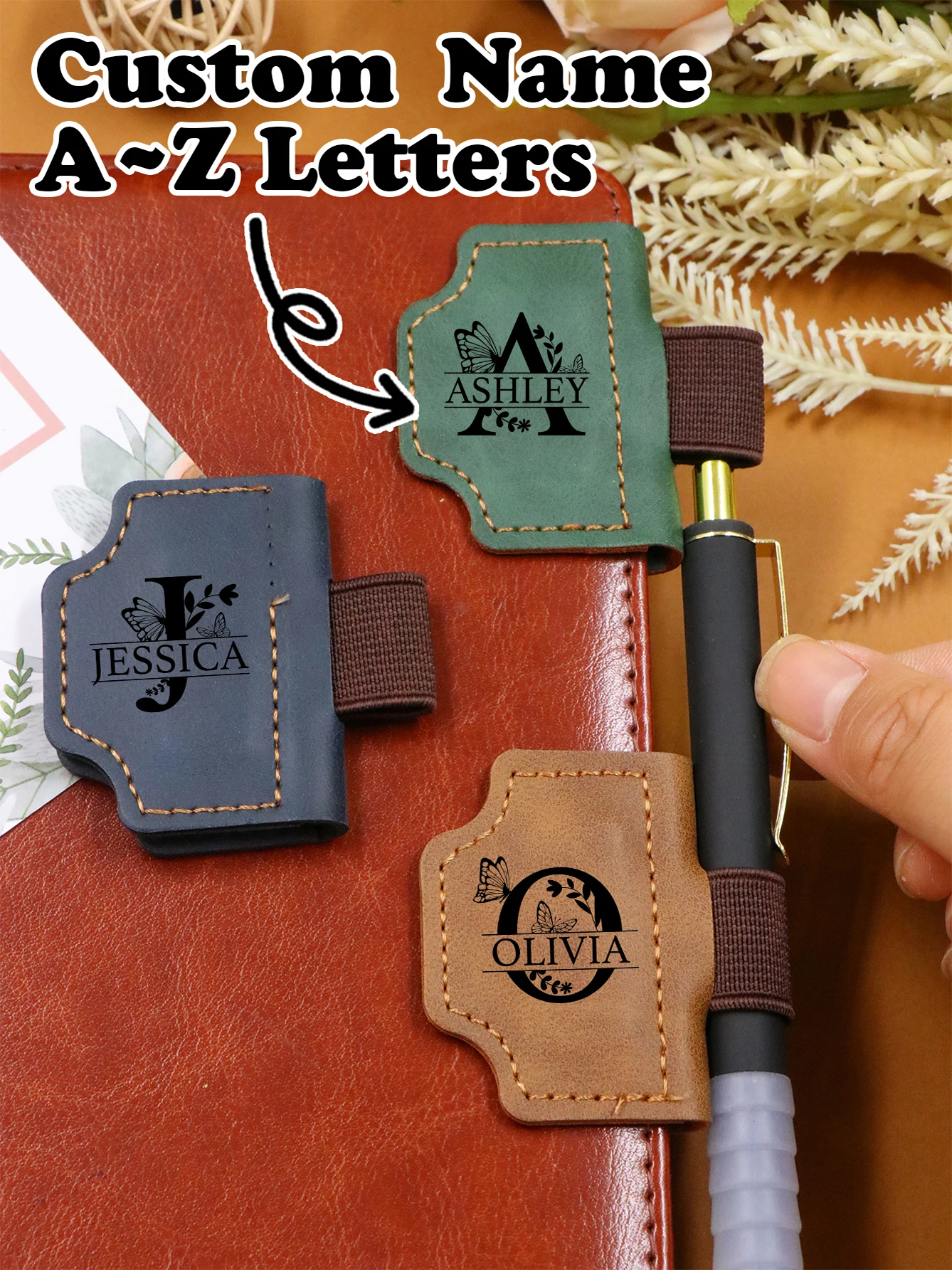 Personalized Bookmark - With Pen Holder, Custom Magnetic Bookmarks, Gifts thumbnail 4