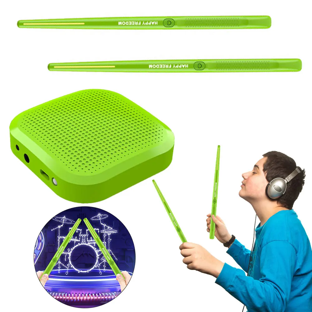 Electric Air Drumsticks Professional Electronic Virtual Air Drum Drumsticks Pedals Beginners Kids Adult Musical instrument