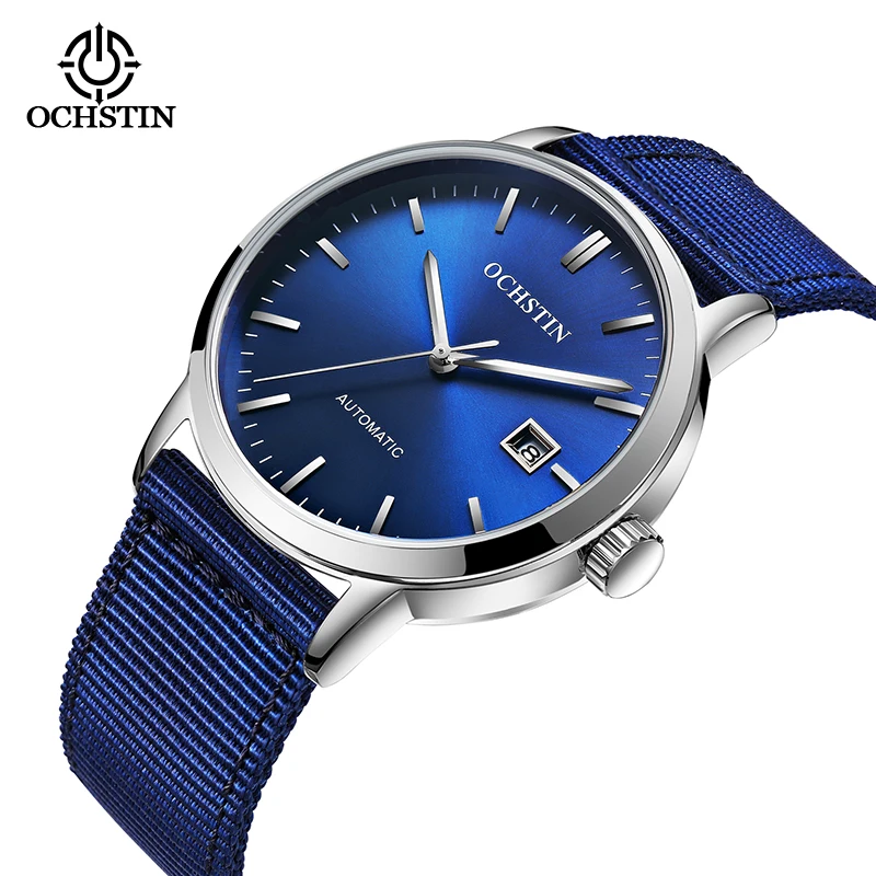 Luxury Brand Ochstin Automatic Watch Men Waterproof Date Sport Men Leather Mechanical Skeleton Wrist Watch Male Clock Relogio