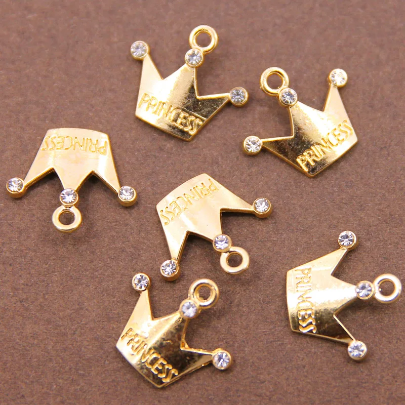 10 Stück 13*9mm Metall Zinklegierung MINI eingelegte Strasssteine Pentagramm Stern Charms für Schmuckherstellung Schmuckzubehör – Detail 7