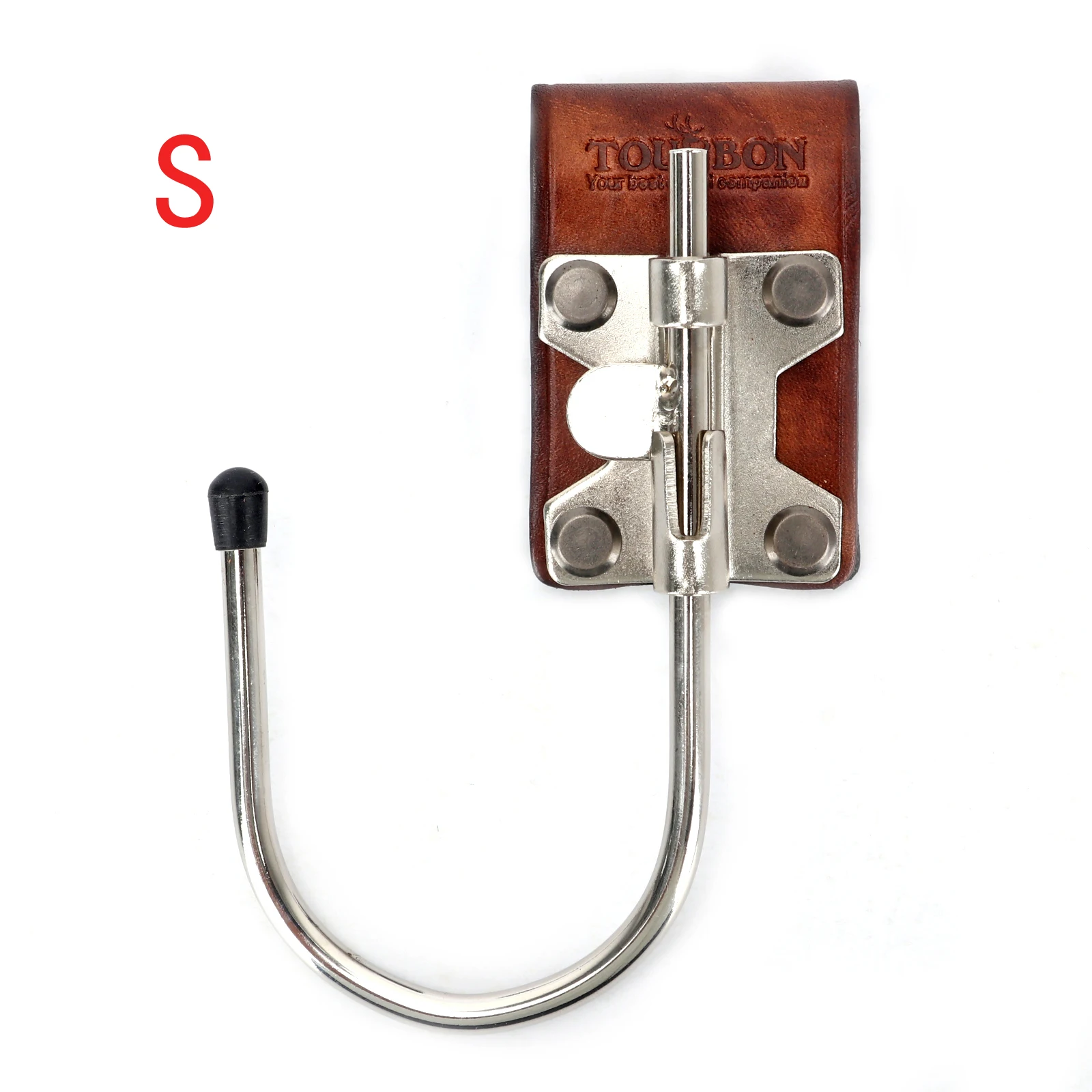 Tourbon Real Leather Loop & Steel Float Hook Multi Drill Tool Holder Heavy Duty Trowel Hanger for 5CM Belt Holster S/L Size best tool chest