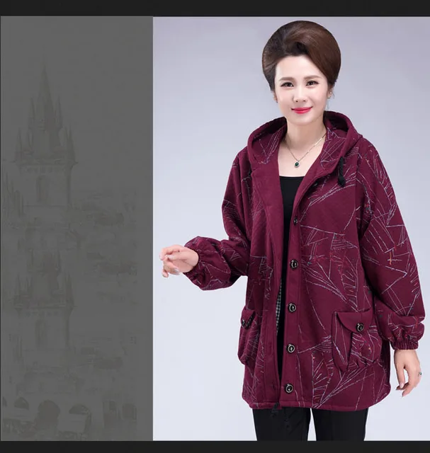 Fdfklak New Cotton Padded Jacket Middle-aged Winter Clothes Women Parkas  Manteau Femme Hiver Abrigos Mujer Invierno 2022 Rebajas