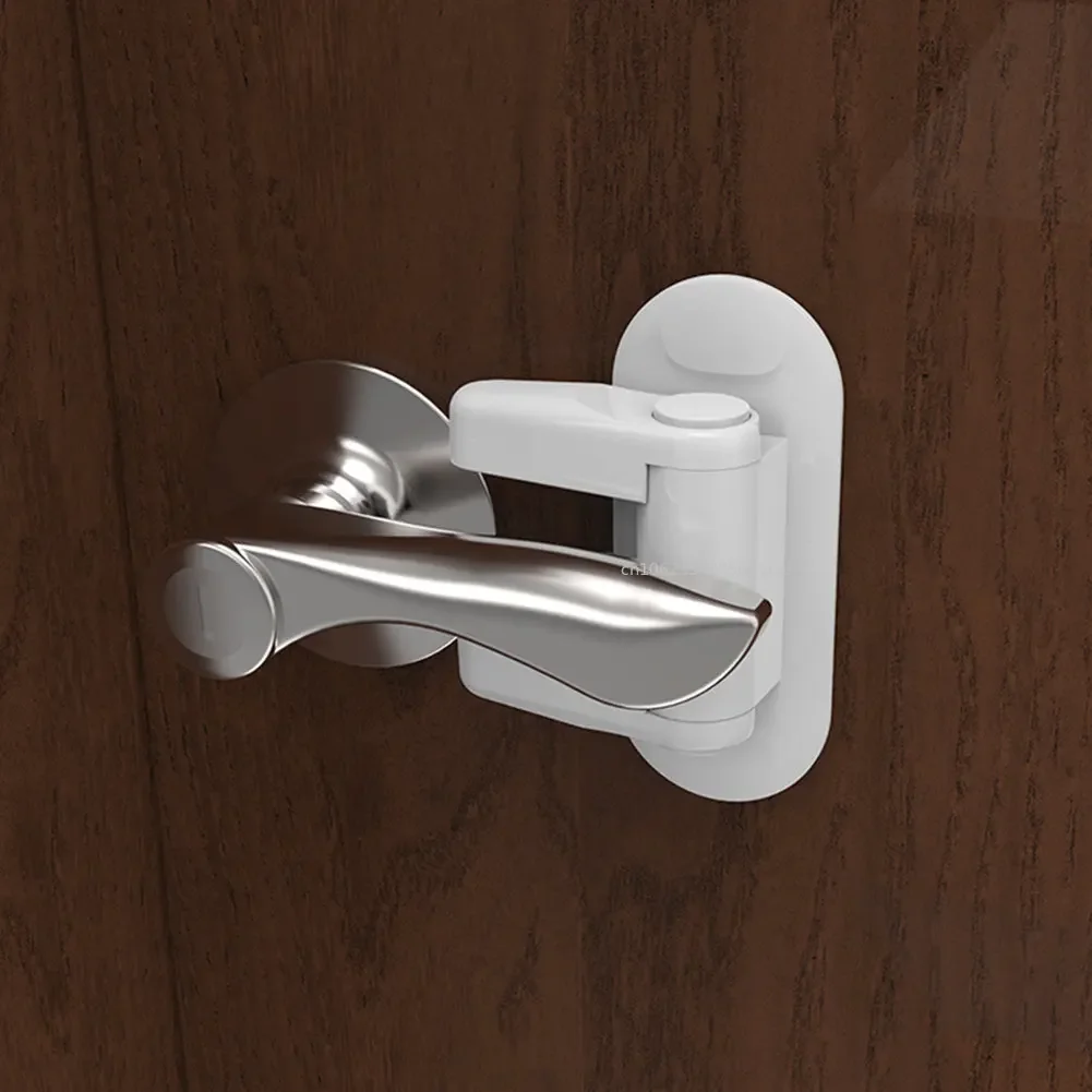 Universal Door Lever Lock Child Baby Safety Lock Rotation Proof Professional Door Adhesive Security Latch door latch,door lock