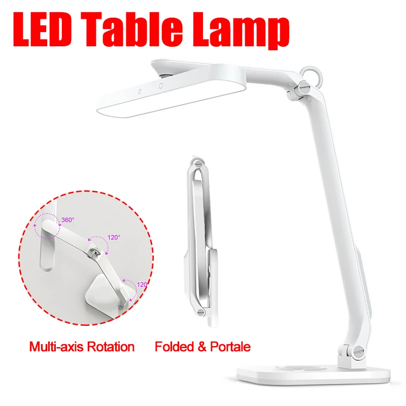 

Multi-Axis Rotation Folded LED Table Lamp Eye Protection Touch Control Stepless Dimming Studying Reading Desk Light Office
