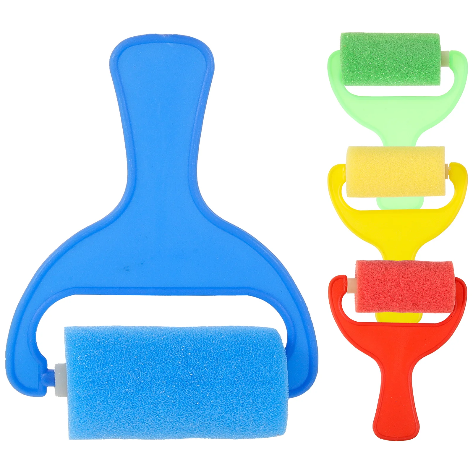 

4 Pcs Kids Paint Rollers Kids Brayer Graffiti Brush Child Rollers for Painting
