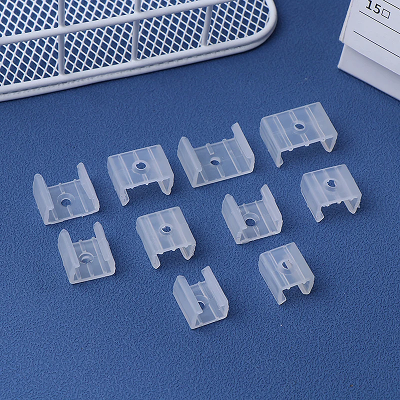 Durable Led Connector Fix Plastic Clips Mounting Fixing On Wall 8/10/12/14/17/18/20MM RGB 5730/5050/2835 Strip Light 50PCS Led Strip Clips