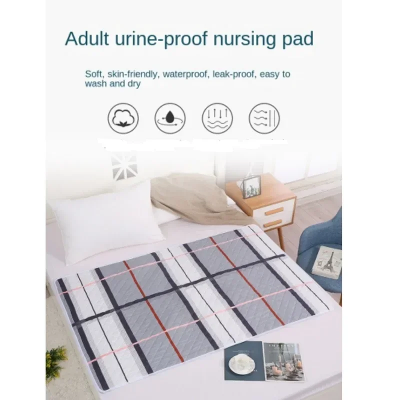 Waterproof Washable Mattress Urine Mat Elder Incontinence Pad Bed Protector Adult Diaper Nappy Beding Sheet Cloth Breathable 5