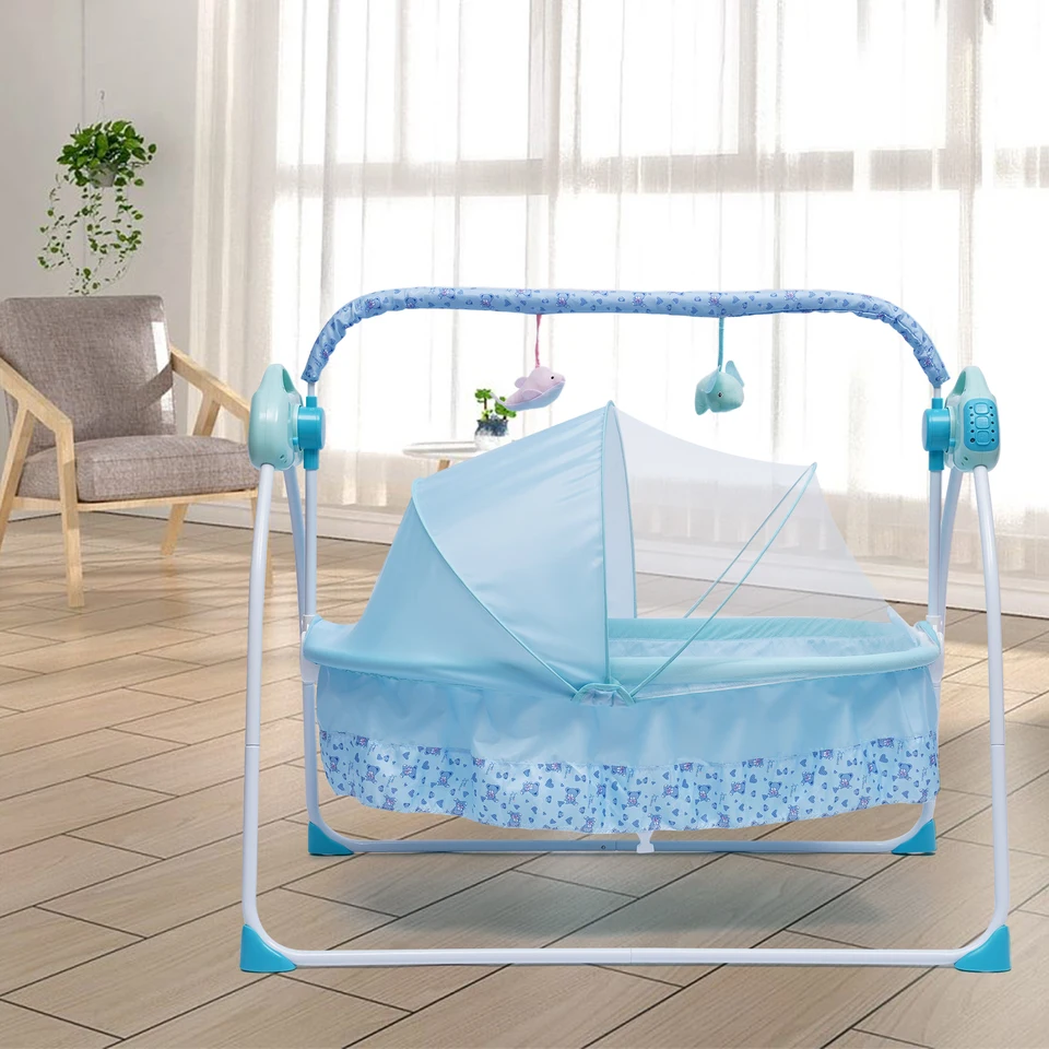 Electric Baby Cradle Swing with Remote Control