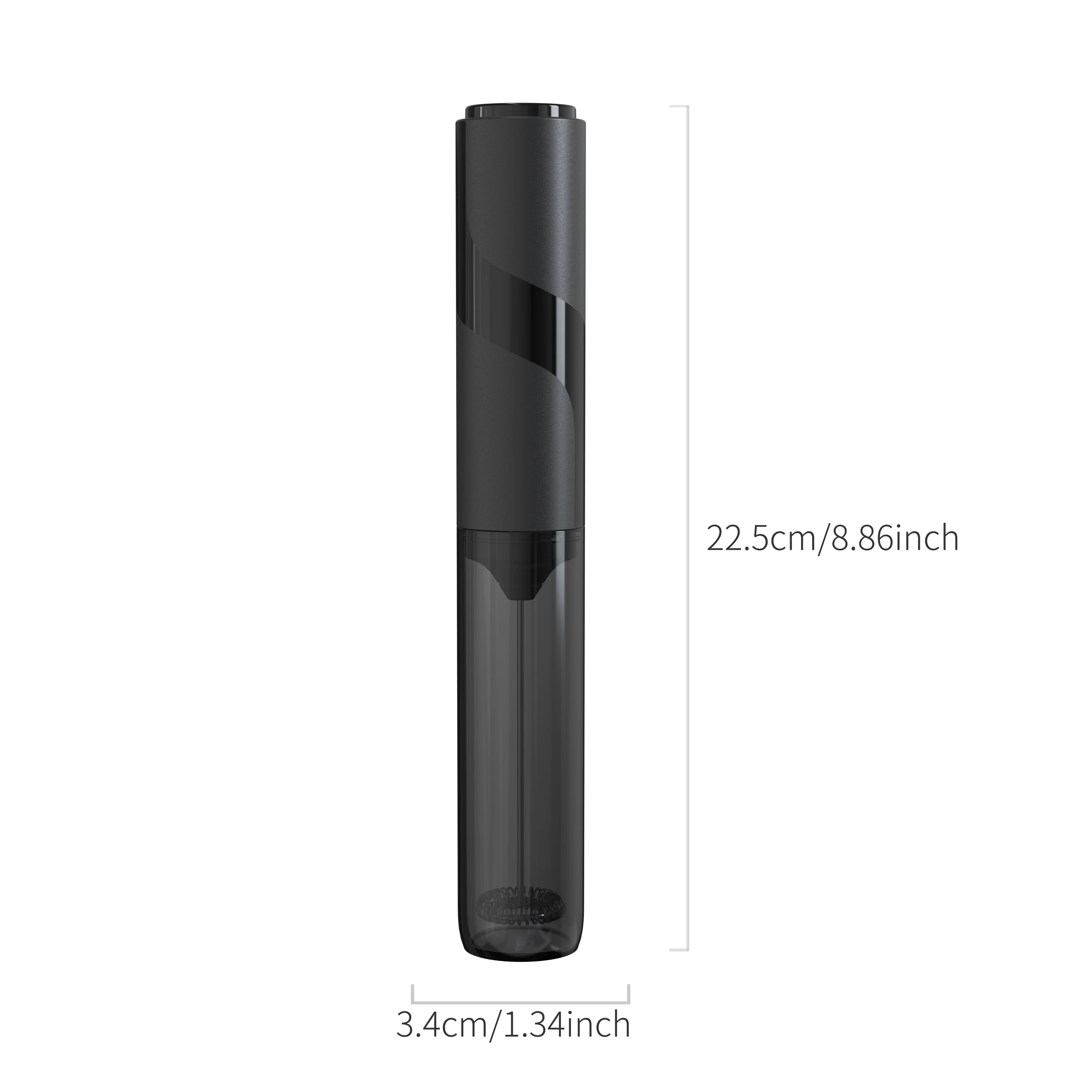 Stainless Steel Electric Milk Frother Handheld Coffee Frothing Wand With 10000 RPM Portable Latte Cappuccino Foamer AA Battery 2