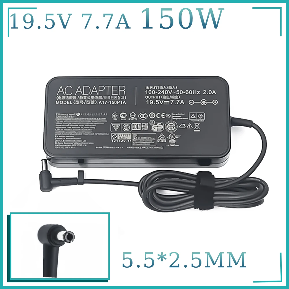 Adapter 19 V 9,5 A 180 W 5,5 x 2,5 mm oplader voor ASUS G55VW G75VW