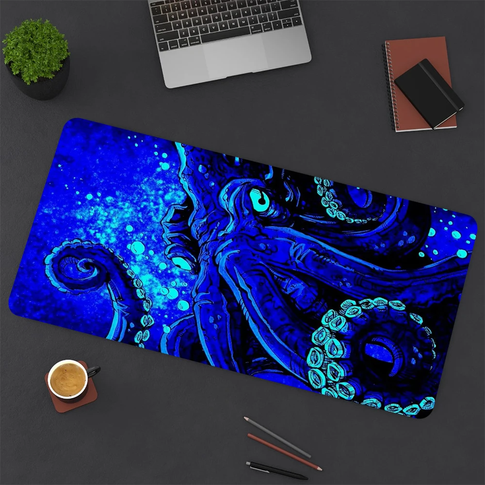 Large Gaming Mousepad Art Octopus Liquid Mouse Pad Compute Rubber Mouse