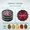 60mm Al Alloy Herb Grinders 4-parts Spice Mills Durable Herb-medicine Kibbler Smoking Accessories for Smoker Holiday Gifts 2