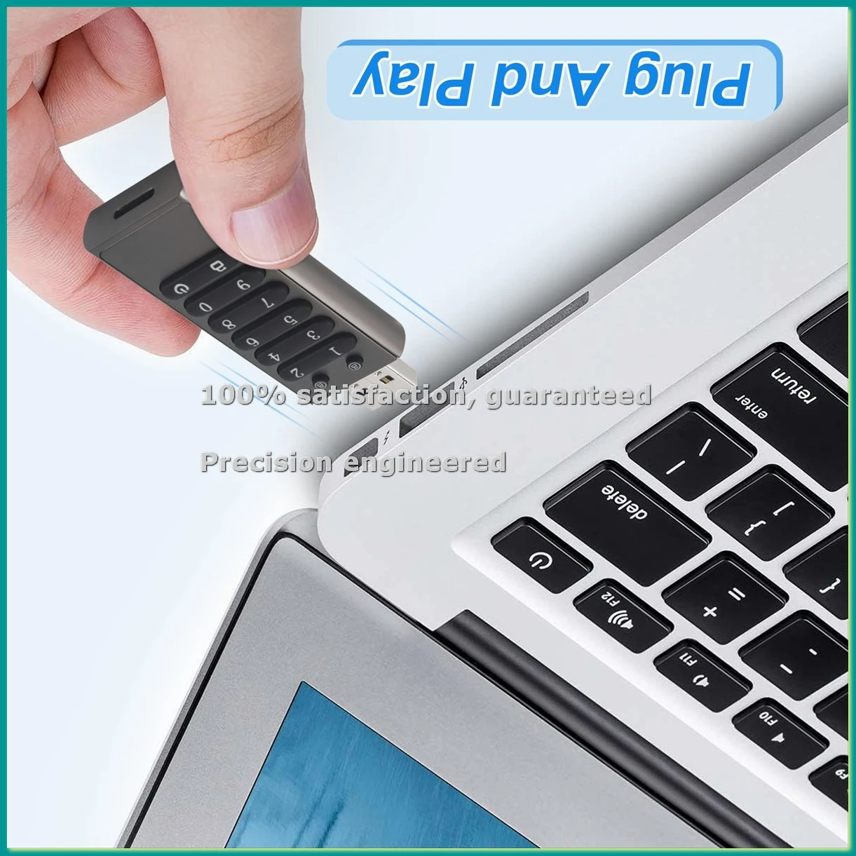보안 USB 드라이브, 32GB 암호화 USB 플래시 드라이브 하드웨어 번호 메모리 스틱(키패드 포함) U 디스크 플래시-TCES