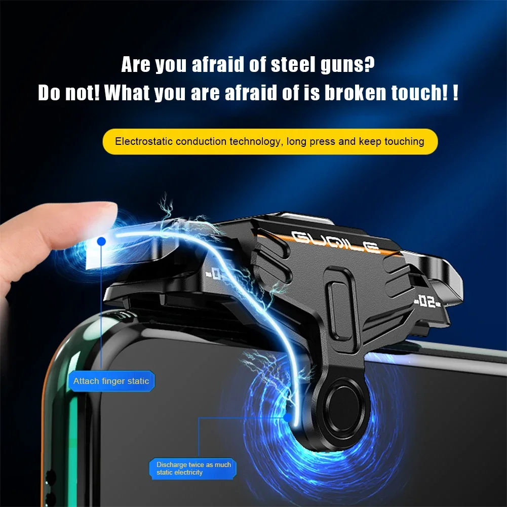 GT03 Mobile Phone Game Controller Grip Trigger for PUBG