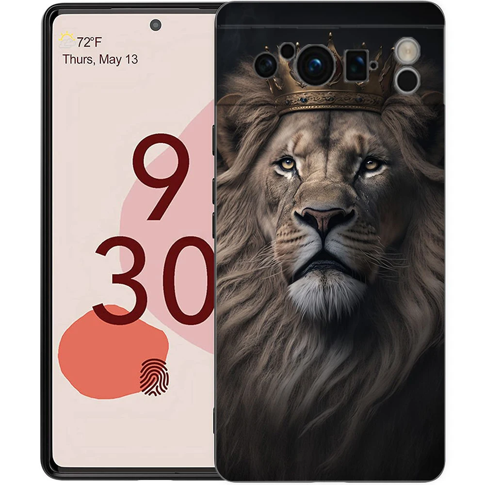 Lion Design Shockproof Soft Silicone Phone Case Cover