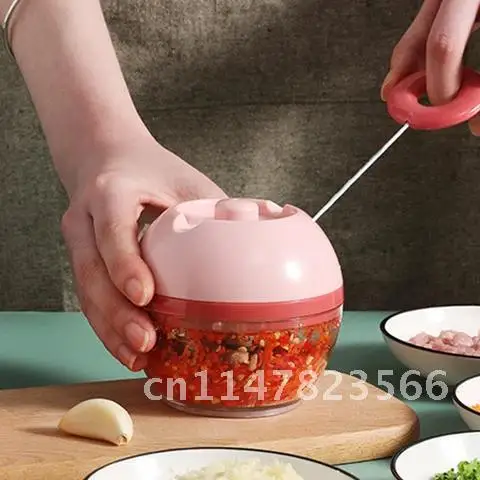 

Ручные мини-приспособления для кухни, устройство для резки овощей, приспособление для приготовления пищи, веревка для измельчения мяса, овощей, чеснока, Чили, Comp