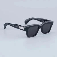 JMM Fellini Sunglasses Square High Quality High Street Punk Uv400 Men and Women Eyeglasses for Optical Prescripiton with Case