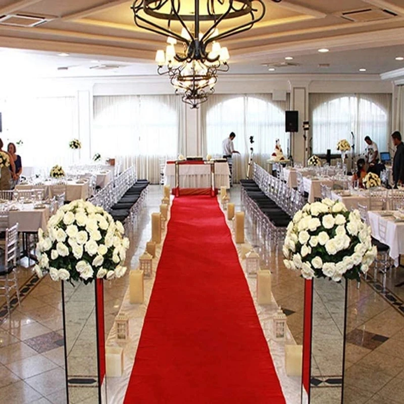 Red Carpet Wedding Carpet Length Aisle Runner Indoor Outdoor Decoration Event Party Wedding Rug wedding carpet