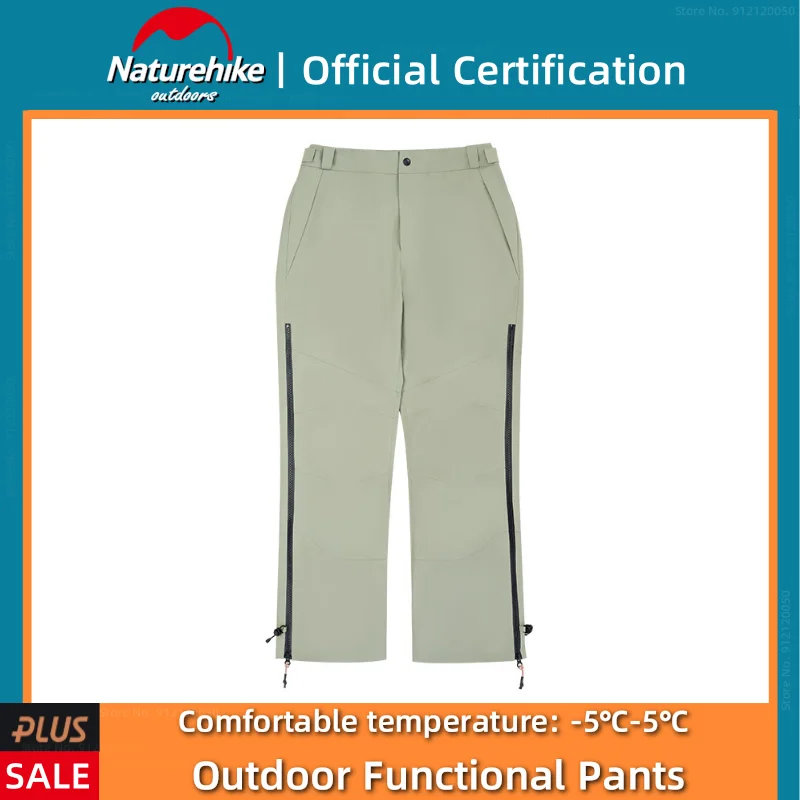 

Naturehike Outdoor Windproof and Waterproof Functional Pants Portable Camping Mountaineering Breathable Drawstring Hiking Pants