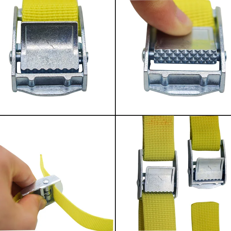 25MM*2M Zinc Alloy Pressure Buckle Pallet Cargo Straps Luggage Fixed Car Fixed Tightener Tensioner Straps
