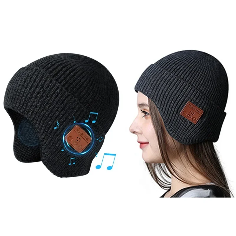 

Зимняя детская музыкальная шапка 5,0 Bluetooth-совместимые стереонаушники, музыкальная шапка, закрывающая уши гарнитура