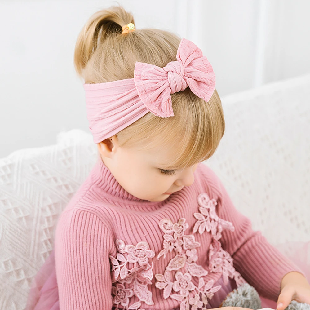 baby accessories store near me	 Cable Knitting Baby Girl Headband Material Nylon Bows Child Turban Newborn Baby Girl Hair Ribbon Accessories Headwear Headwraps baby accessories doll	