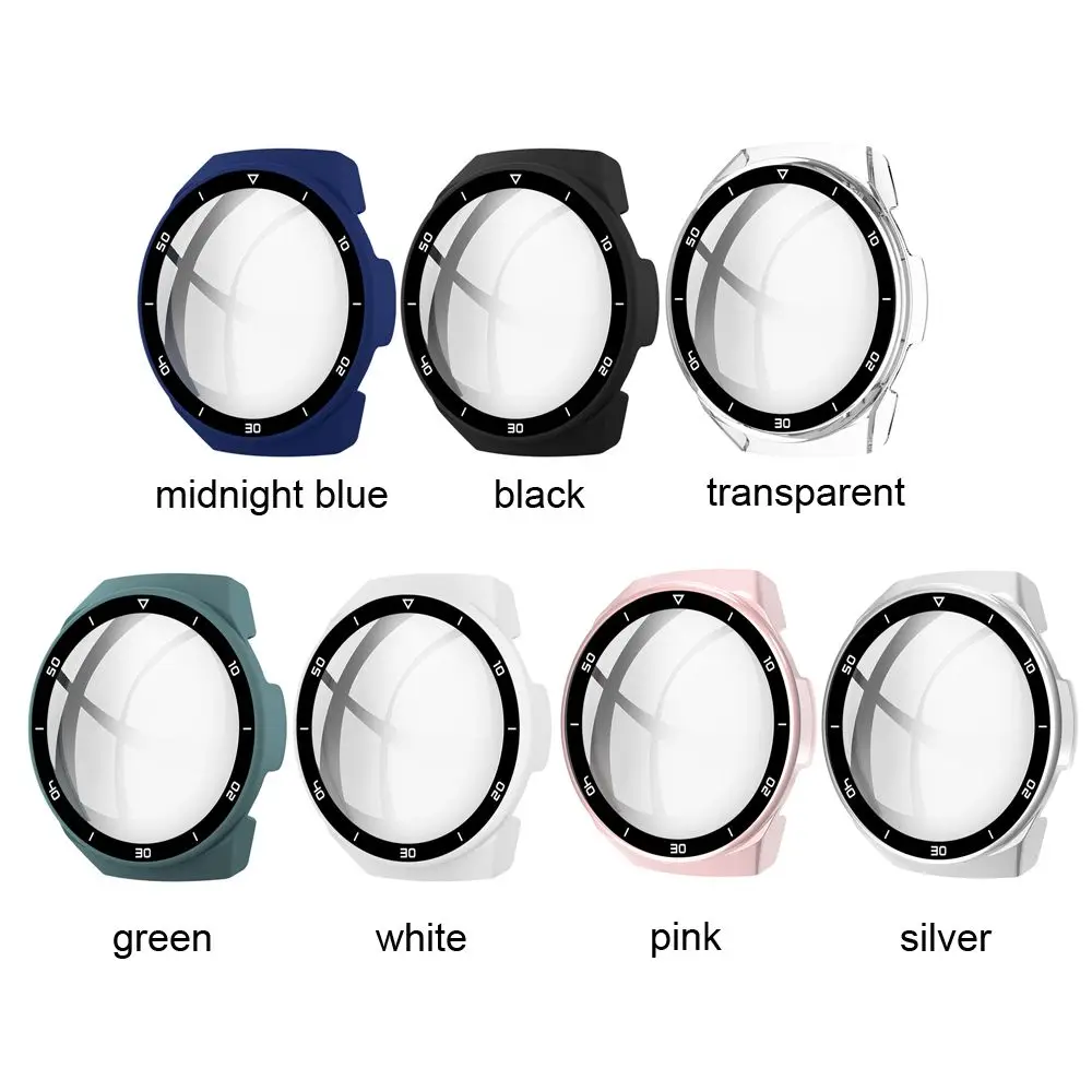 Enhanced Screen Protector Frame Bumper with Tempered Glass Cover and Dial Scale Protective Case
