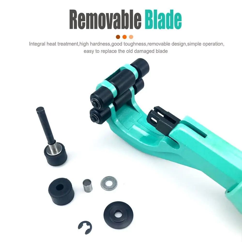 조정 가능한 도구 스테인레스 스틸 파이프 커터 유연한 롤러 절단 휠 골판지 파이프 커터 컴팩트 사이즈