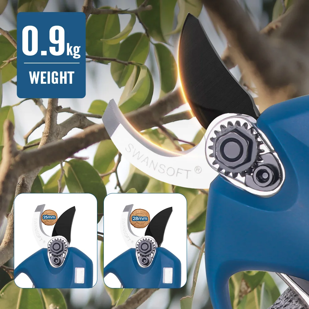 16.8V 2pc Lithium-Ion Battery Branches Scissor Garden Tool Cordless Electric Pruning Shears Secateur Pruner Tree Bonsai Cutter 3