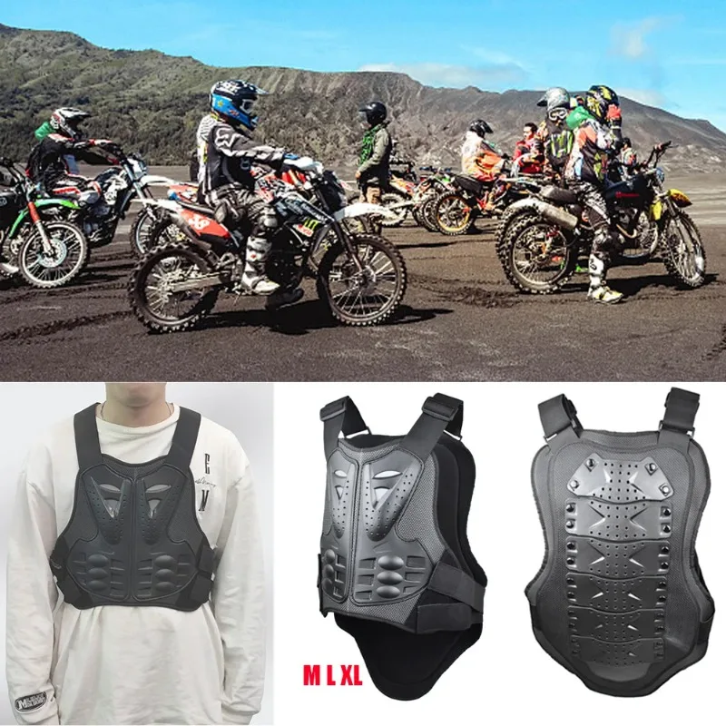 1PCS Adult Chest Back Protection Vest For Motocross Skiing Skating Outdoor Driving Motorcycle Dirt Bike Body Armor Protective