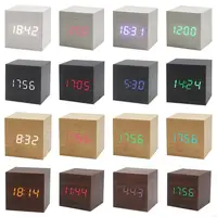 6XDD Cube Voice Control Alarm Clock Art Ornaments Decoration Supplies 1