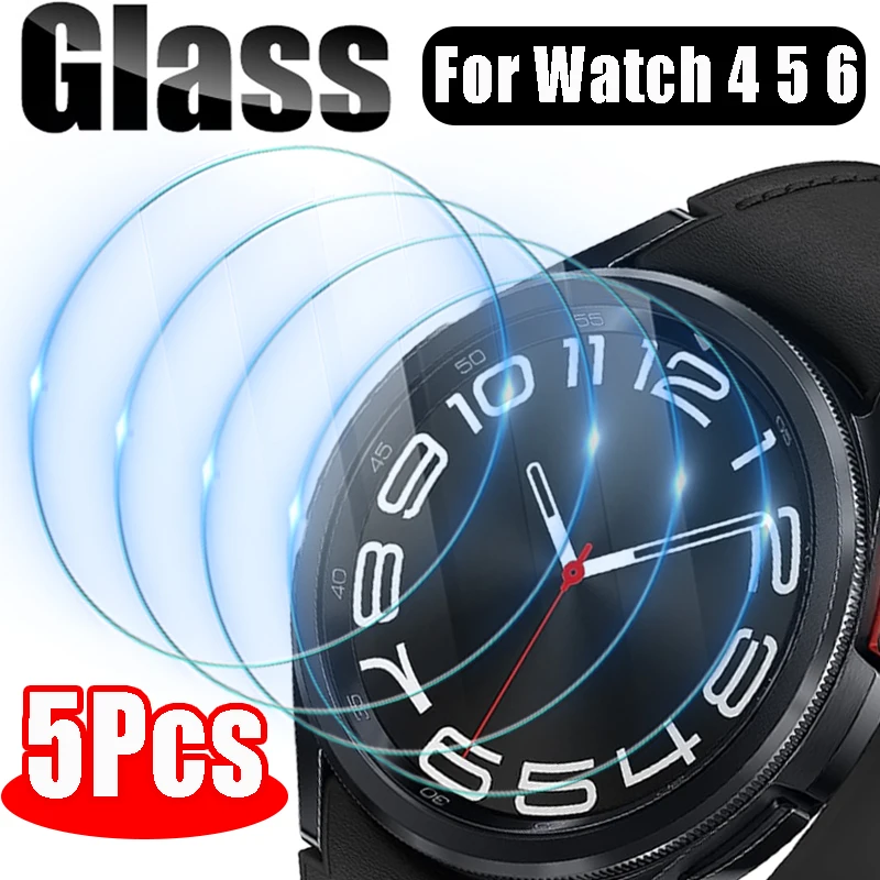 1-5Pcs Screen Protector Films for Samsung Galaxy Watch4 5 6 40mm 44mm 42/46mmTempered Glass Cover for Watch 6 Classic 43mm 47mm