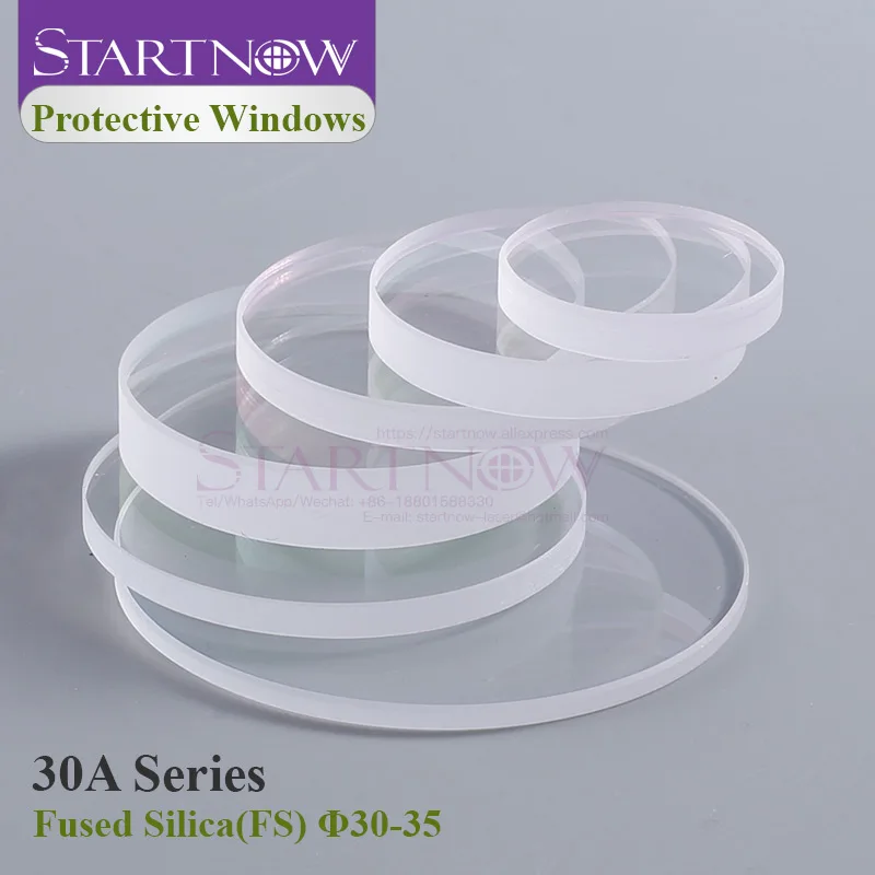 Lentes Protectoras De Cuarzo Para Láser De Fibra 1064nm - 5 Piezas De 30x5mm De Sílice Fundida