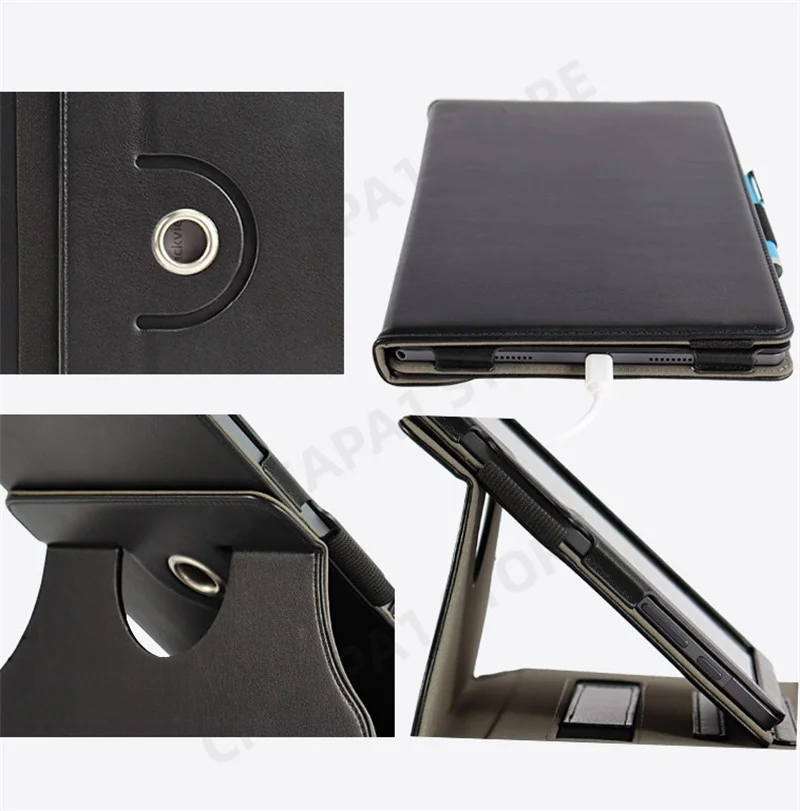 Custodia 360° Girevole Per Blackview Tab 15 E 15 PRO - Cover In Similpelle Con Supporto