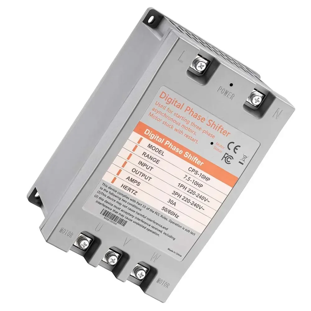 10HP 단상-삼상 변환기 디지털 위상 시프터 30A 220V 도구 액세서리 단상-삼상 변환기