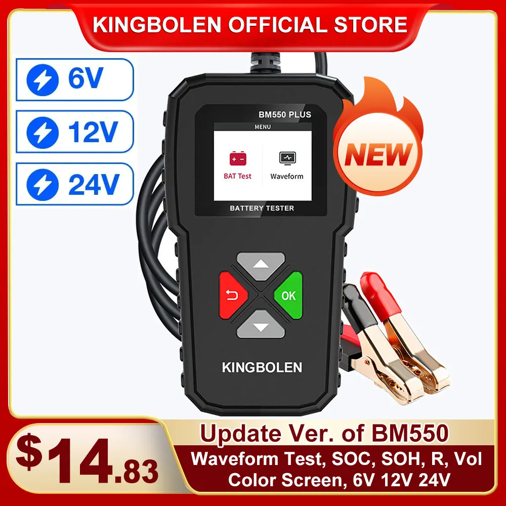 Shopping Kingboolen BM550 6V 12V 24V Auto Batterie-tester