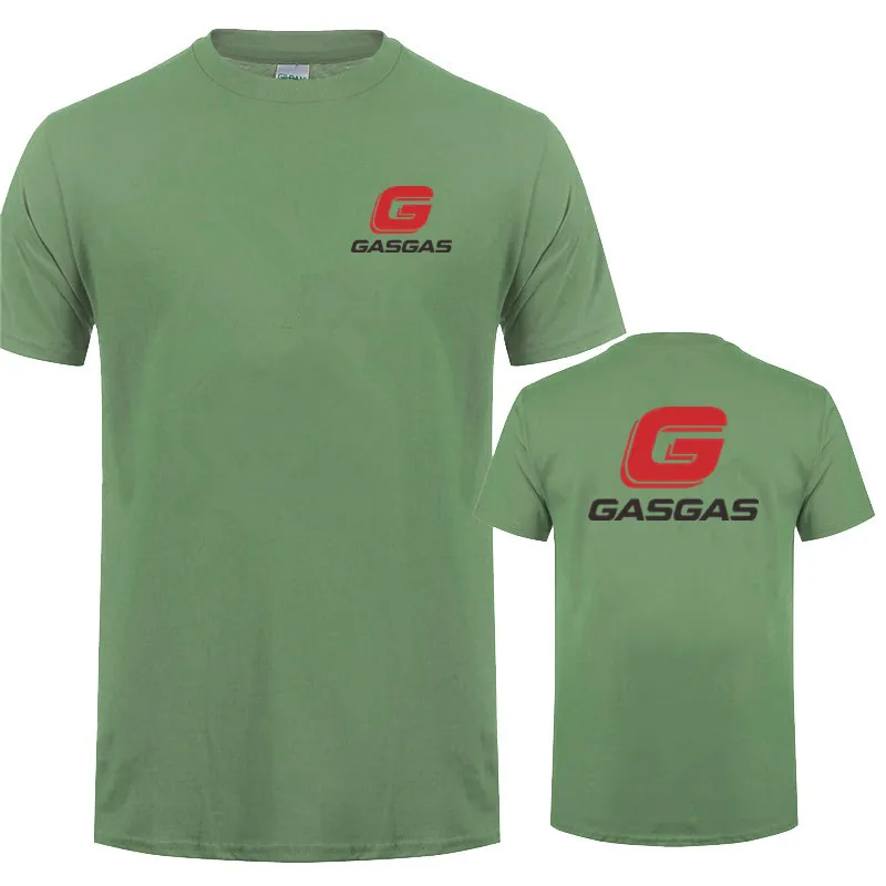 Gasgas 오토바이 T 셔츠 코튼 남성 여름 멋진 Gasgas T-셔츠 Funny Tee Man Tshirt LH-090