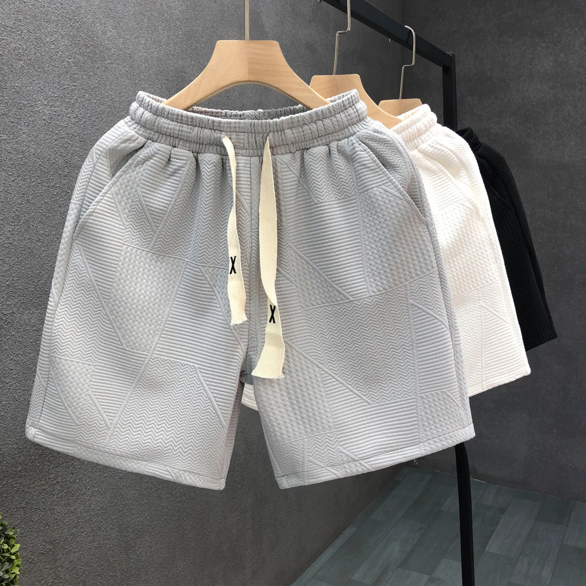 Invisible Open Crotch Outdoor Sex Pants Men Gym Trunks Shorts Fitness Jogger Summer Plus Size Baggy Sweatpants Short Basketball
