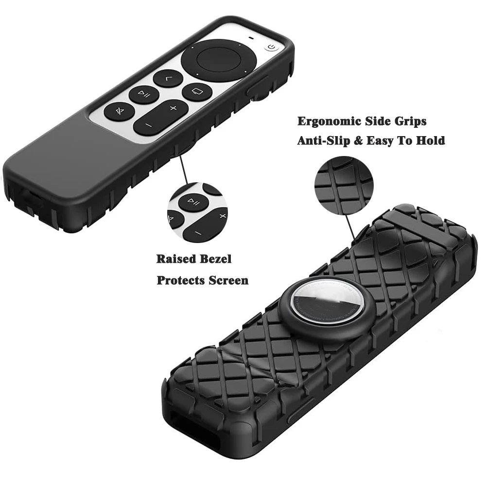 Protective Case for Apple TV Siri Remote-Silicone Cover for Apple TV 4K / HD Siri Remote Controller (2nd / 3rd Gen)
