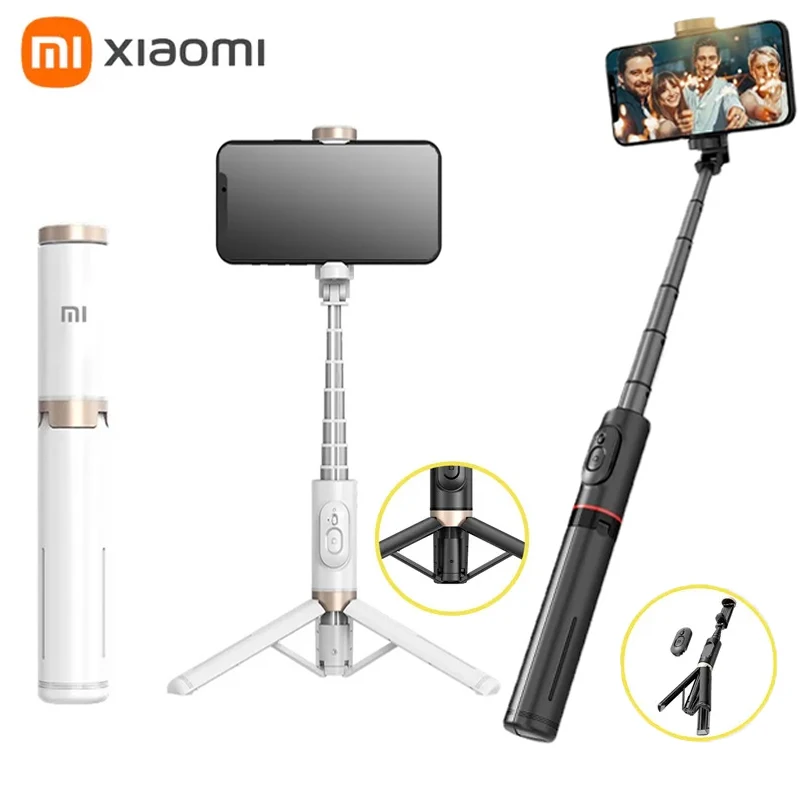 Xiaomi Selfie Stick Telescopic Rod Phone Tripod Mobile Stand Bluetooth Tripod Stand with Remote Control Ring Light Mini Tripod