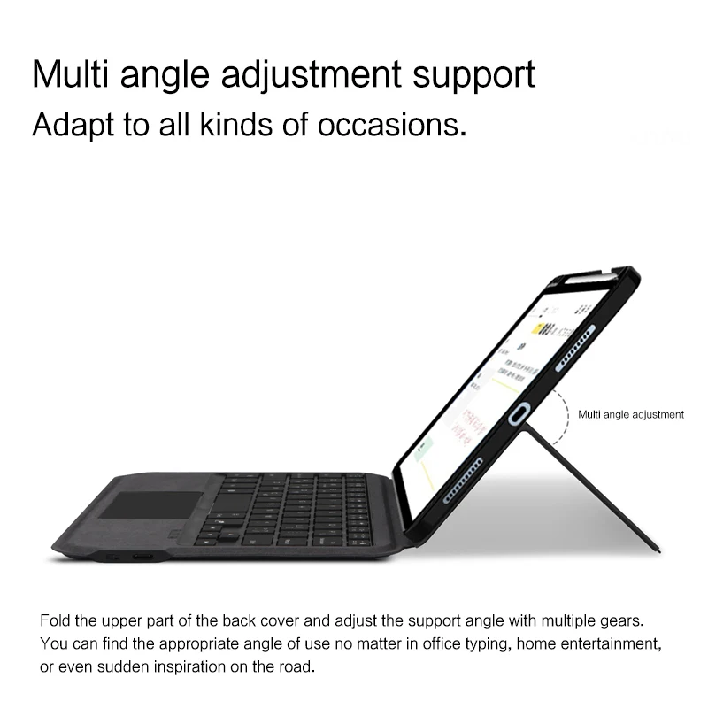 Huwei-trackpad Keyboard para Ipad Smart Case Backlight para Ipad Mini 2023 6ª Geração Espanhol e Português 8.3 - Imagem 2