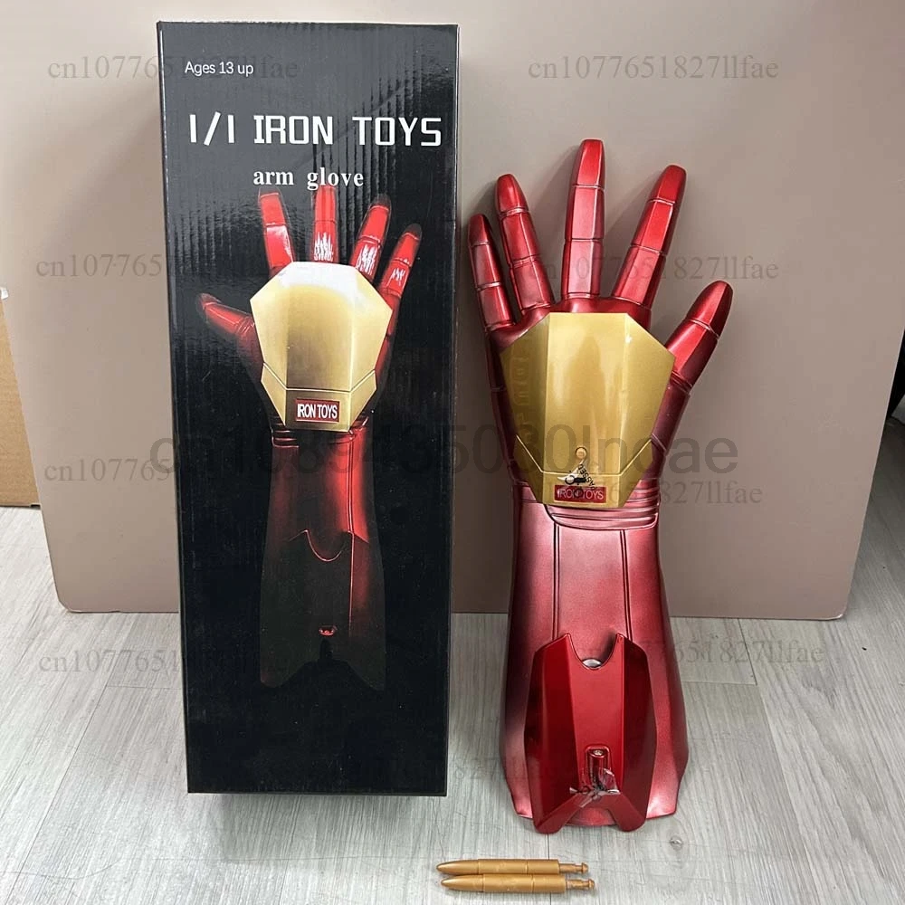 Hot Iron Man Helmet Cosplay 1:1 Light Led Wearable Mask Gloves Glowing Eyes Adult Child PVC Action Figure Toys Christmas Present