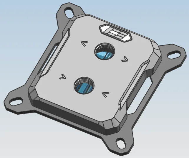 IceManCooler Full Nickel CPU Water Block Compatible For AM5