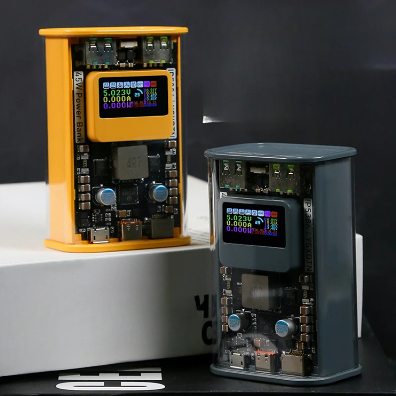 

45W Mini Mobile Power Supply Charging Bank Set Material Loose Parts, High Power, Large Capacity, Compact and Portable Display